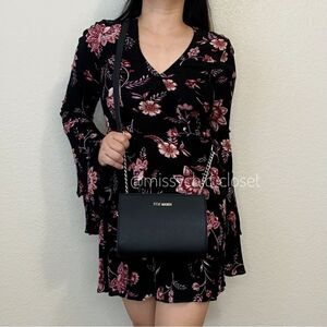 Steve Madden Black Crossbody Wallet Bag